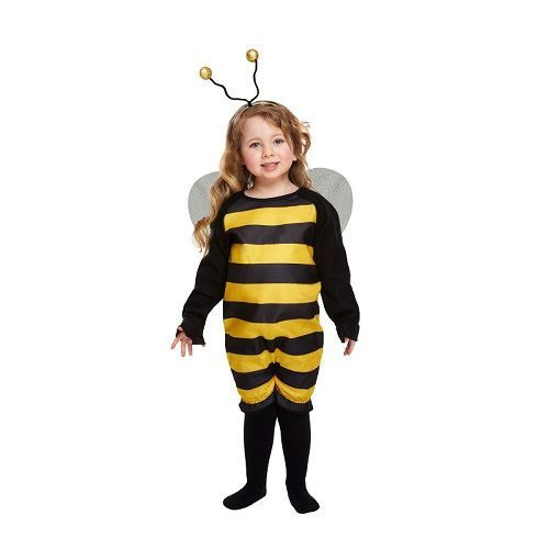 HENBRANDTKINDEREN PEUTERS 2-delig Schattig Bijen Kostuum, bestaande uit: Streepjespak Vleugels en Tiara| BUMBLEBEE BIJ Kostuum | Kleur :Geel en Zwart | Carnavalskleding Verkleedkleding | Bijen kostuum | peuters | Maat: ONE SIZE 3 jaar ...