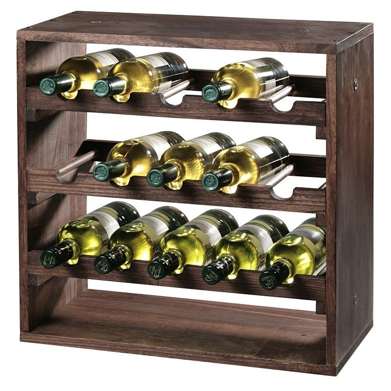 KESPERFSC® Houten legbordsysteem voor 15 wijn flessen | Wijnrek | Flessenrek Wijn rek | Materiaal: Grenen Hout | Afm. 50 x 50 x 25 Cm. 𝕍𝕖𝕣𝕜𝕠𝕠𝕡 ✪