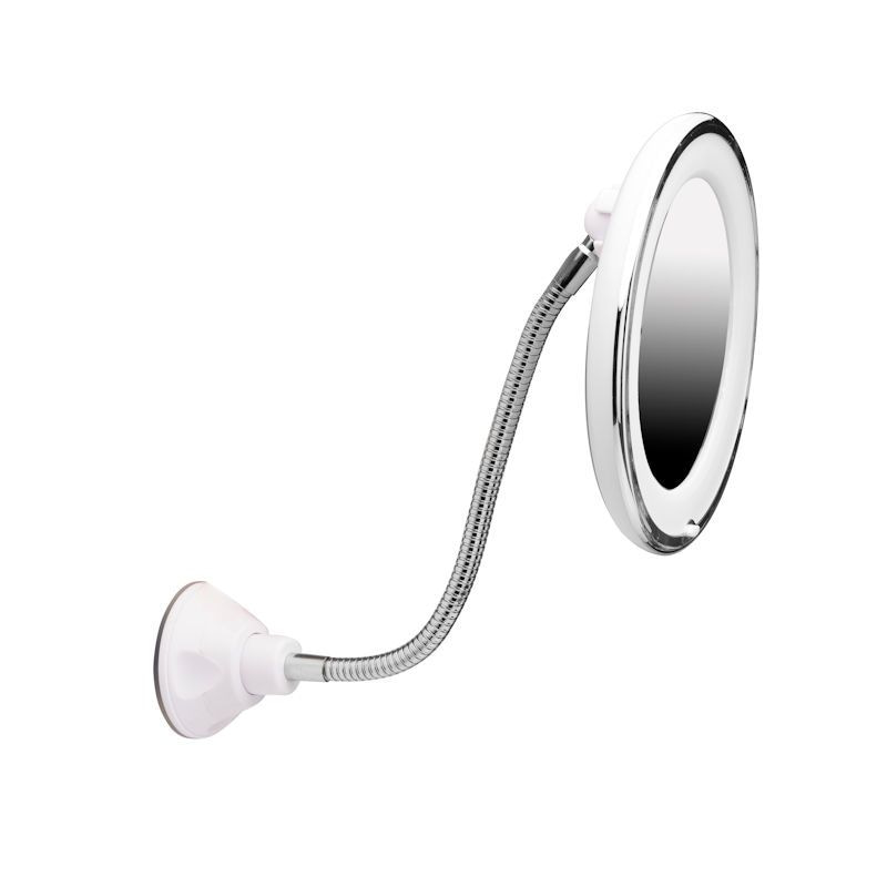 DECOPATENTFlexibele Make-Up Spiegel met verlichting - 360° Draaibaar Zuignap Sterk 10x Vergroting - Make Vergrootspiegel - 𝕍𝕖𝕣𝕜𝕠𝕠𝕡 ✪ 𝕔𝕠𝕞