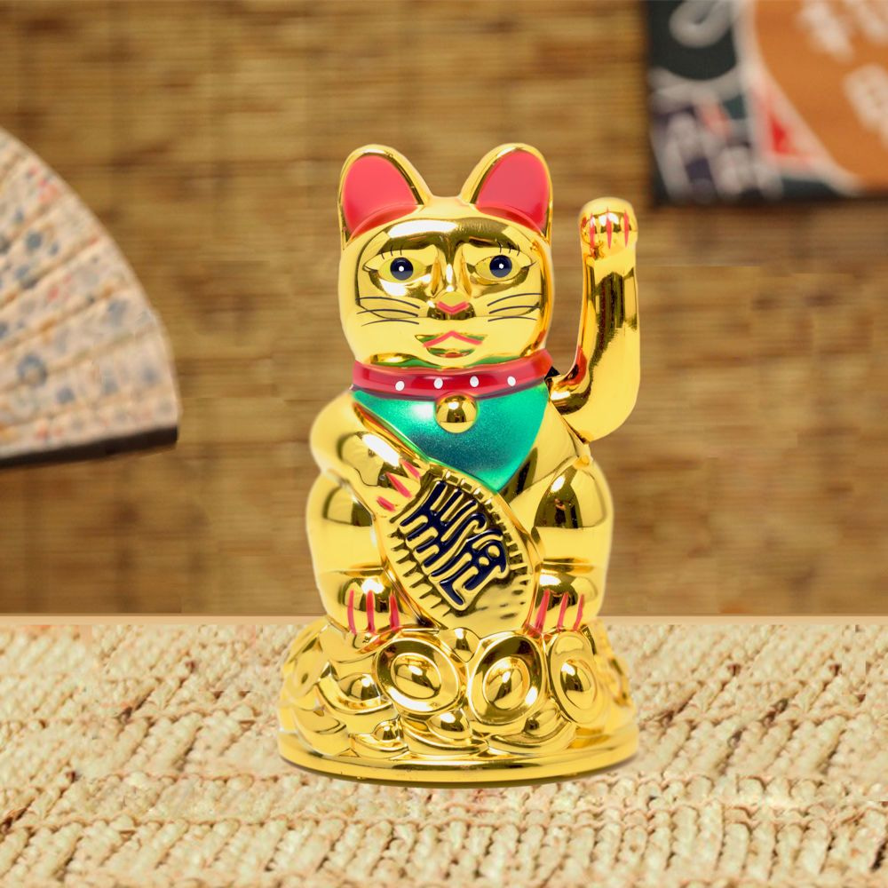 Voor type waarom Elegantie DECOPATENTManeki Neko Lucky Cat - Zwaaiende kat met bewegende arm - Japanse  / Chinese gelukskat - Geluksbrenger Chinese kat - Japanse gelukskat - Maat:  S -> 12 Cm Hoog - Decopatent® - 𝕍𝕖𝕣𝕜𝕠𝕠𝕡 ✪ 𝕔𝕠𝕞