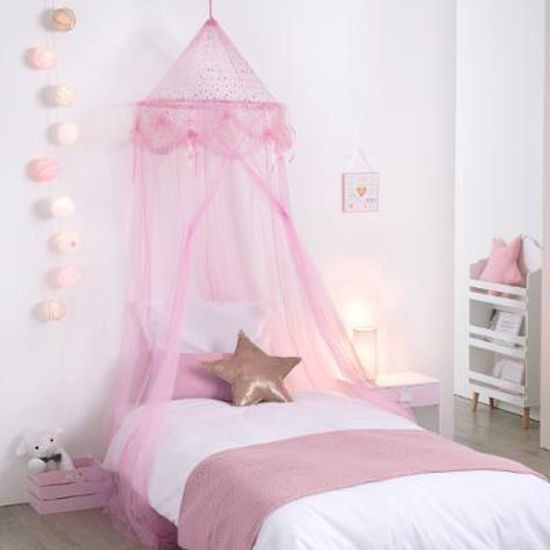DECOPATENTDecopatent® Prinsessen Klamboe kinderkamer Klamboe Baby kamer - Klamboe 1 persoons - Voor boven bed - - 60 60 x 250 Cm - 𝕍𝕖𝕣𝕜𝕠𝕠𝕡 𝕔𝕠𝕞