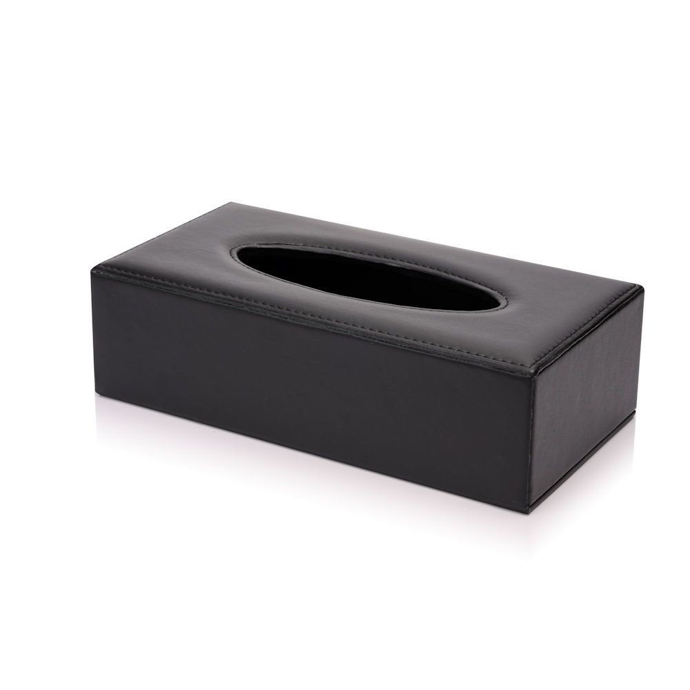 Kamer Tol uitzondering DECOPATENTDecopatent® Tissue box Kunstleer - Tissues Tissuedoos - Luxe doos  voor Servetten - Zakdoekjeshouder - Tissue box houder - Zwart -  𝕍𝕖𝕣𝕜𝕠𝕠𝕡 ✪ 𝕔𝕠𝕞