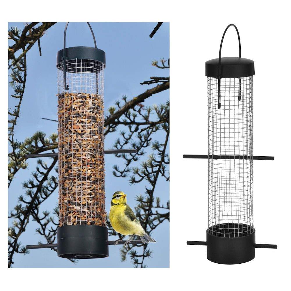 DECOPATENTDecopatent® Vogelvoederhuis - Vogelvoerstation - Kunststof - Hangende Vogels met zitstokken - Vogelvoer voor Buitenvogels - 𝕍𝕖𝕣𝕜𝕠𝕠𝕡 ✪ 𝕔𝕠𝕞